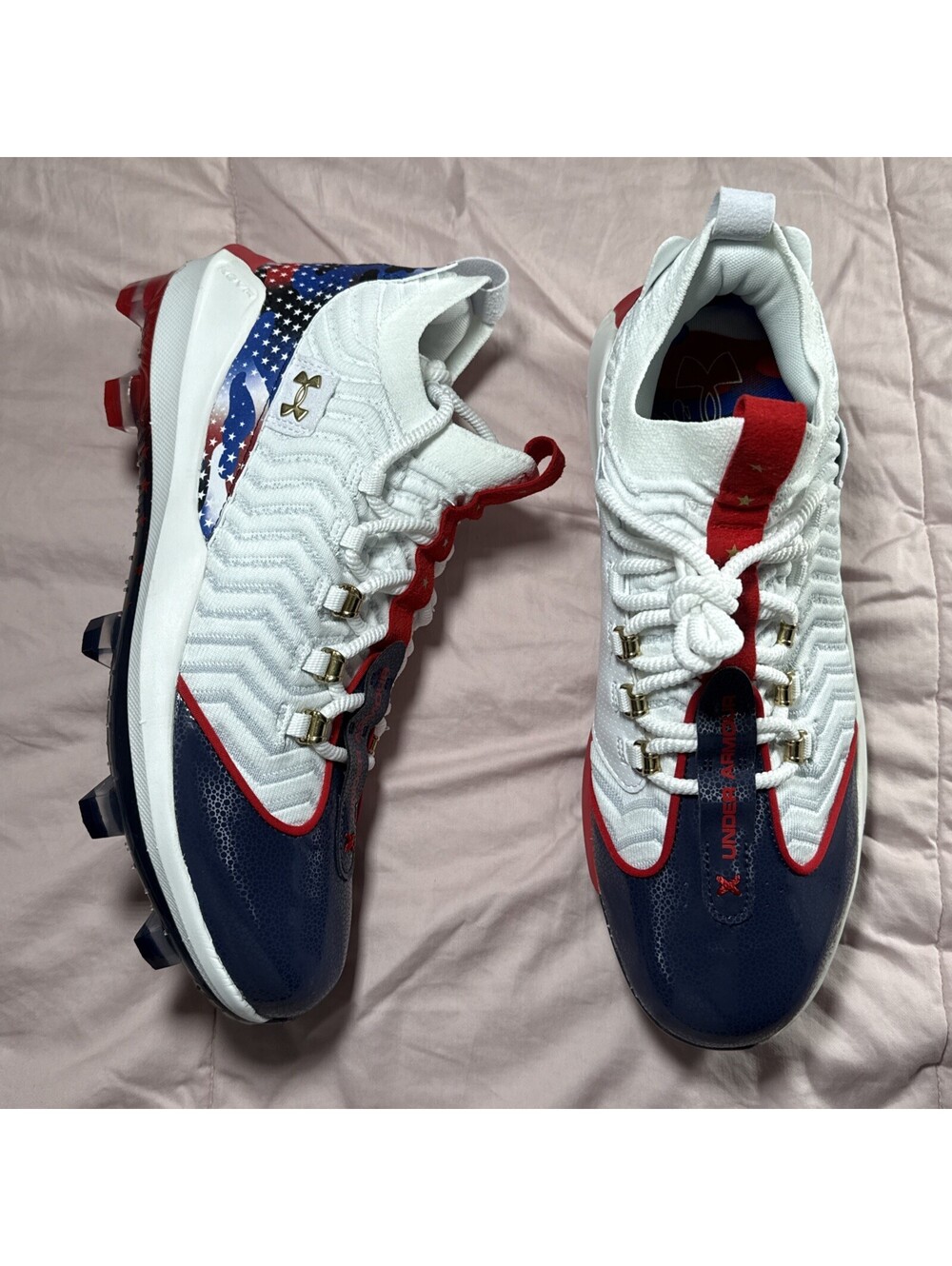 Under Armour Harper 9 Pro TPU USA Men's Size 12 Baseball Cleats 3027439-100